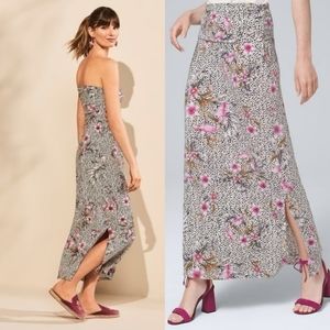 WHBM Convertible Matte Jersey Maxi Skirt / Dress size Medium C1